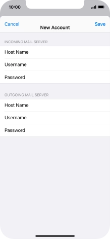 Press Save. Your email account has now been set up. To select more settings for incoming and outgoing server, proceed with the following steps.