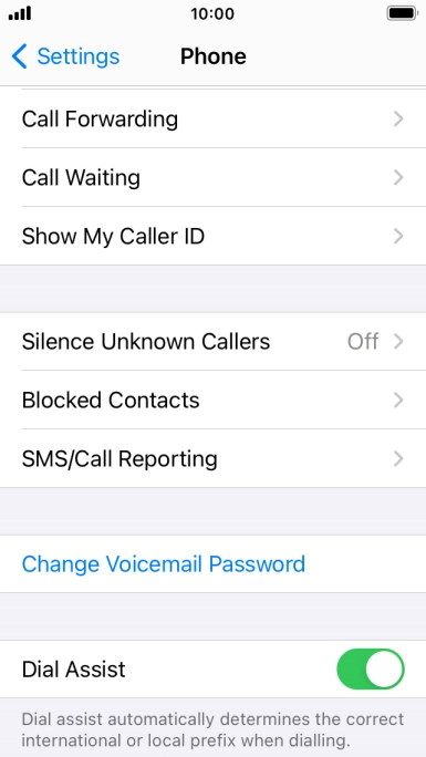 Press Silence Unknown Callers.