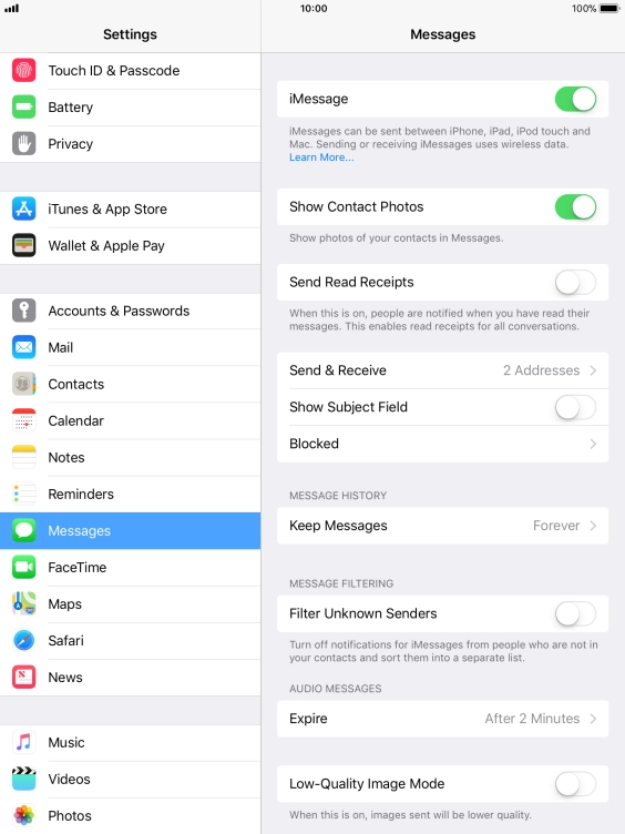 Press the Home key to return to the home screen.