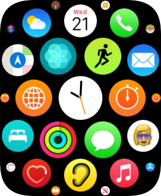 Press the message icon.