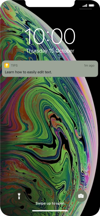 Press the required notification and follow the instructions on the screen to use the selected function.