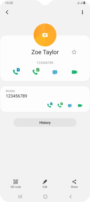 Press the Home key to return to the home screen.