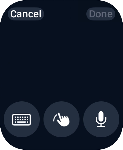 Press the microphone icon to turn on voice input.