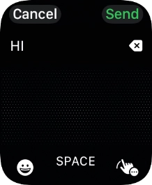 Press the input icon.