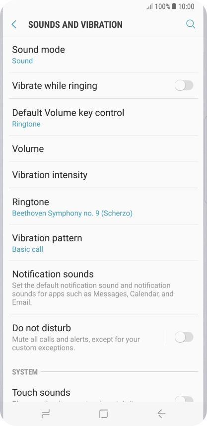 Press the Home key to return to the home screen.
