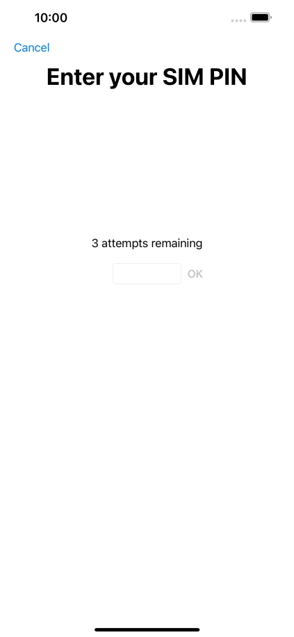If your SIM is locked, key in your PIN and press OK.