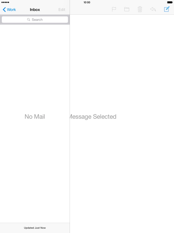 Press the name of the email account.