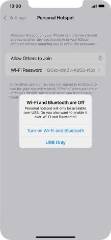 If Wi-Fi is turned off, press Turn on Wi-Fi and Bluetooth.