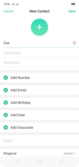 Press Last Name and key in the last name.