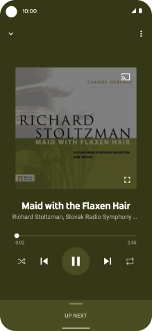 Press arrow right to go to the next audio file.