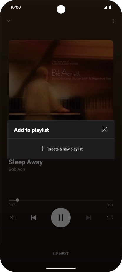 Press Create a new playlist.