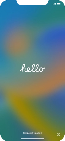 Slide your finger upwards starting from the bottom of the screen.