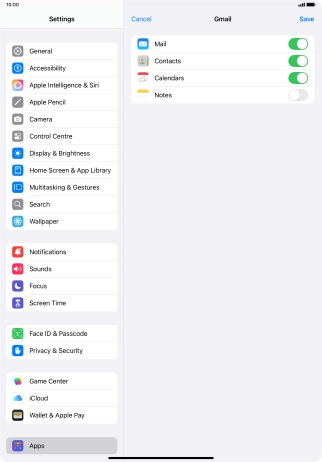 If this screen is displayed, you email account has been recognised and set up automatically. Follow the instructions on the screen to key in more information and finish setting up your tablet.