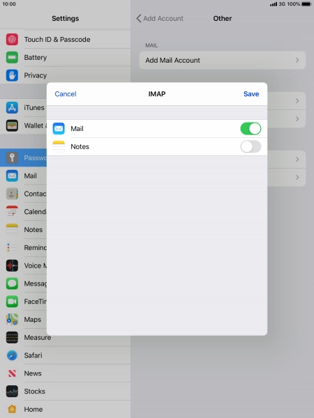 Press Save. Your email account has now been set up. To select more settings for incoming and outgoing server, proceed with the following steps.