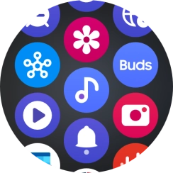 Press the music player icon.