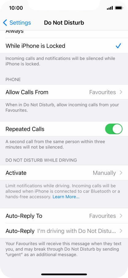 Press Auto-Reply To.