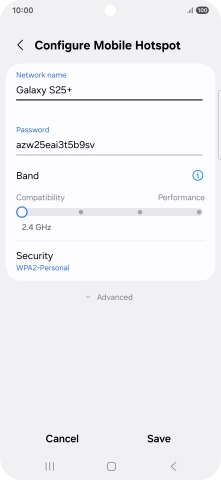 Press the field below 