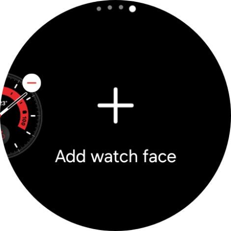 Press Add watch face.