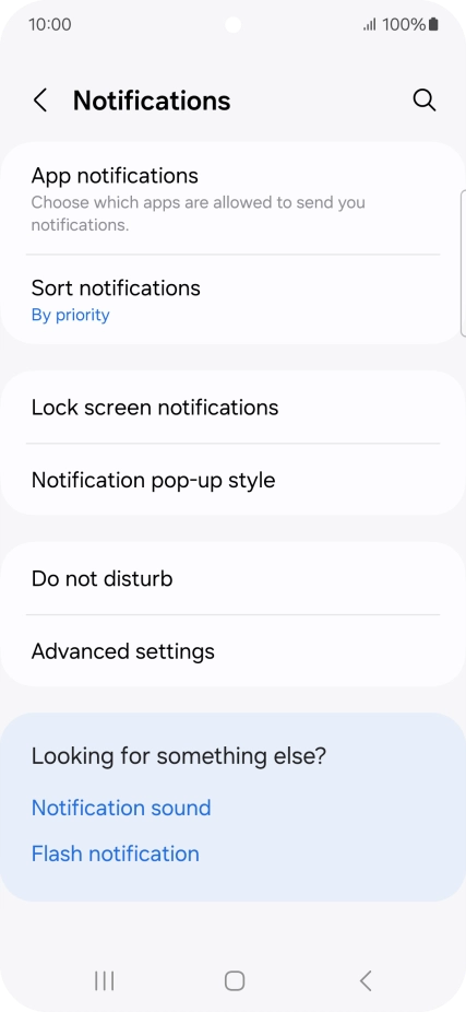 Press App notifications.