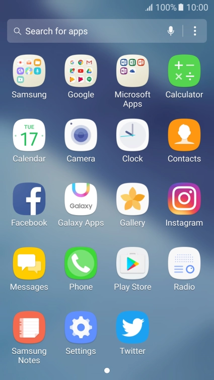 Press Gallery and go to the required folder.