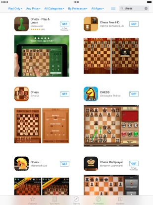 Press the required app.