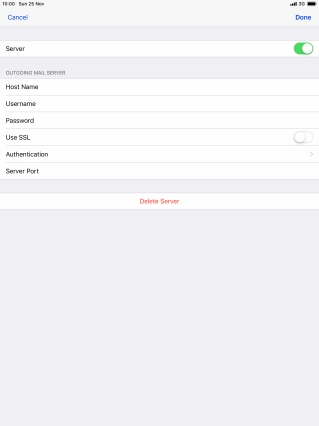 Press Authentication.