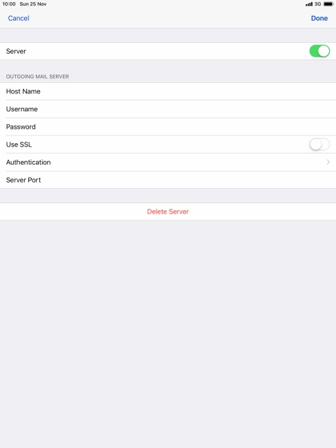 Press Authentication.