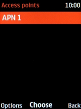 Press the Left selection key.