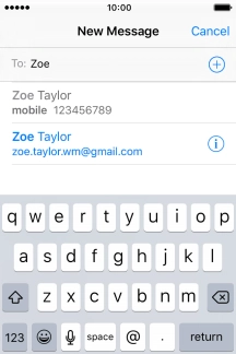 Press the required contact.