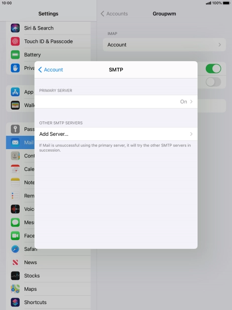Press the field below 