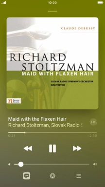 Press arrow right to go to the next audio file.