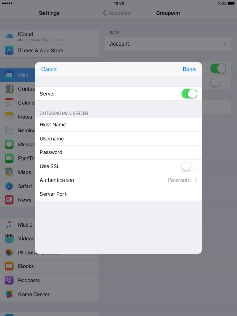 Press Authentication.
