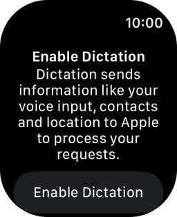 Press Enable Dictation.