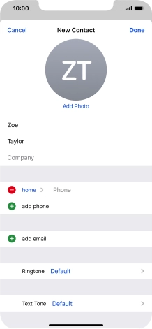 Press Phone and key in the required phone number.
