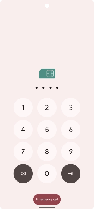 If you're asked to key in your PIN, do so and press arrow right.