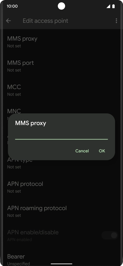 Key in 10.202.002.060 and press OK.