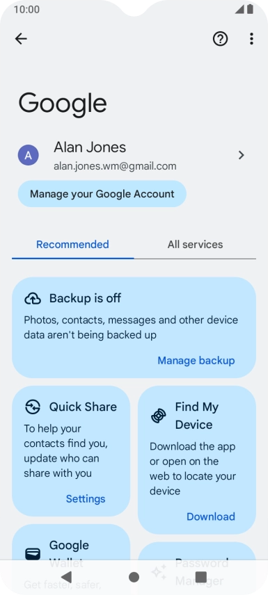Press Find My Device.