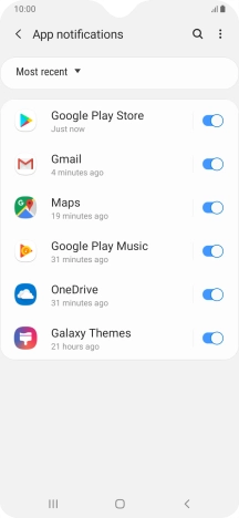 Press the drop down list.