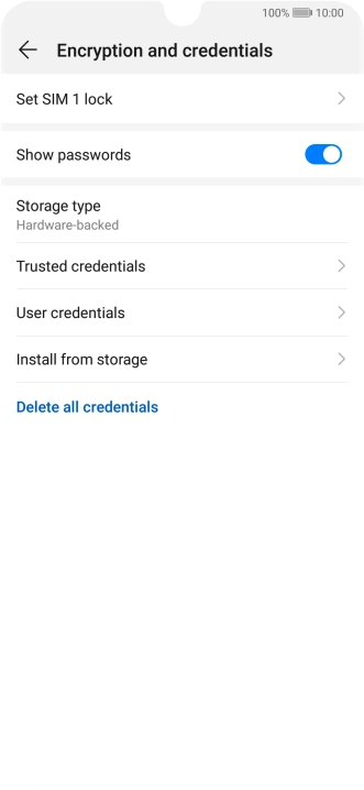 Press Set ‹SIM› lock.