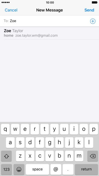 Press the required contact.