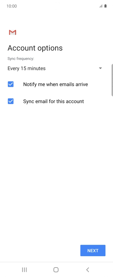 Press the drop down list below 