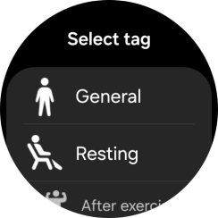 Press the required setting.