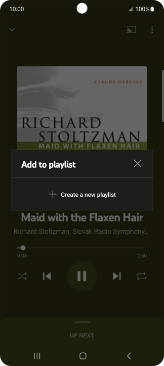 Press Create a new playlist.