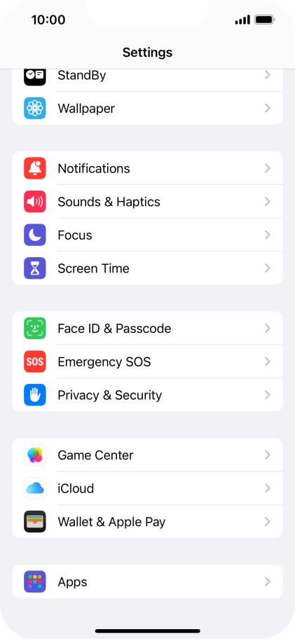 Press Sounds & Haptics.