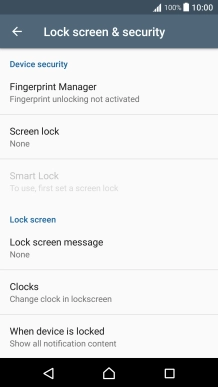 Press Fingerprint Manager.