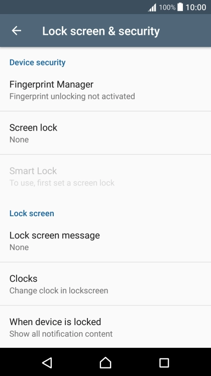Press Fingerprint Manager.