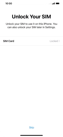Press SIM Card.