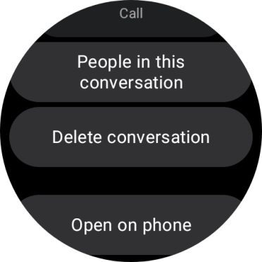 Press Delete conversation.