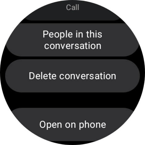 Press Delete conversation.