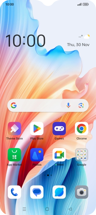 Slide two fingers downwards starting from the top of the screen.